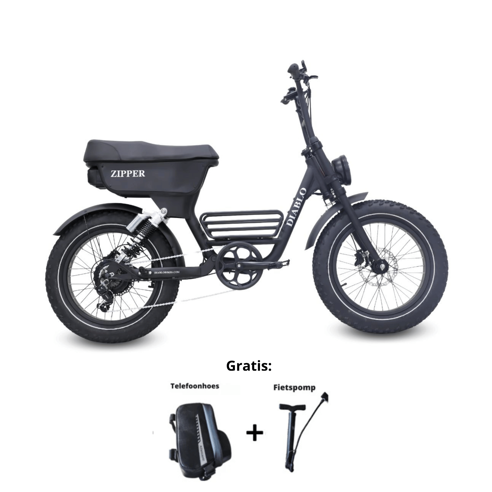 Diablo Zipper - Zwart