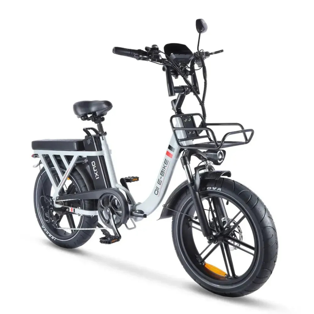 OUXI Q11 opvouwbare fatbike lichtgrijs