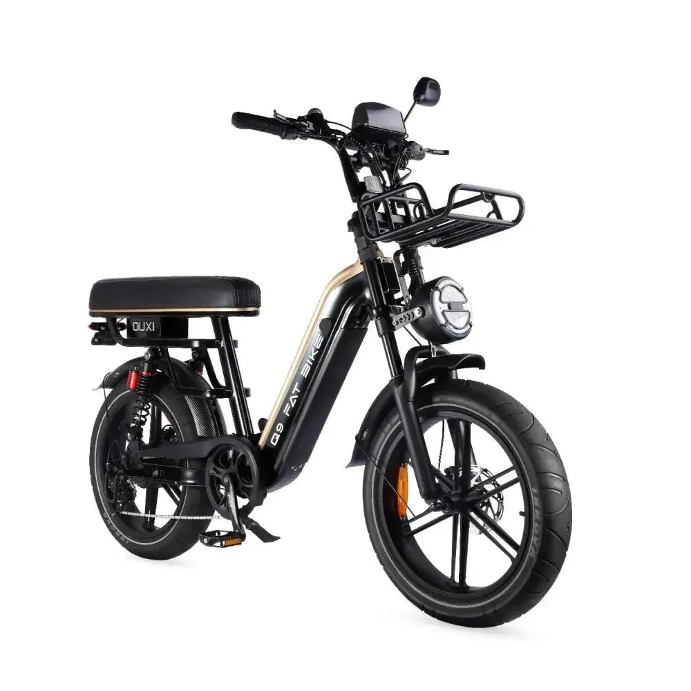 OUXI Q9 fatbike lage instap zwart