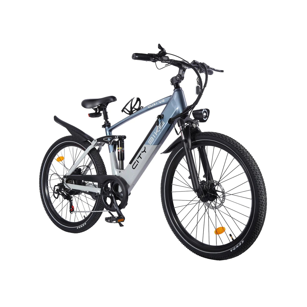 OUXI V2 City Bike elektrische stadsfiets blauw